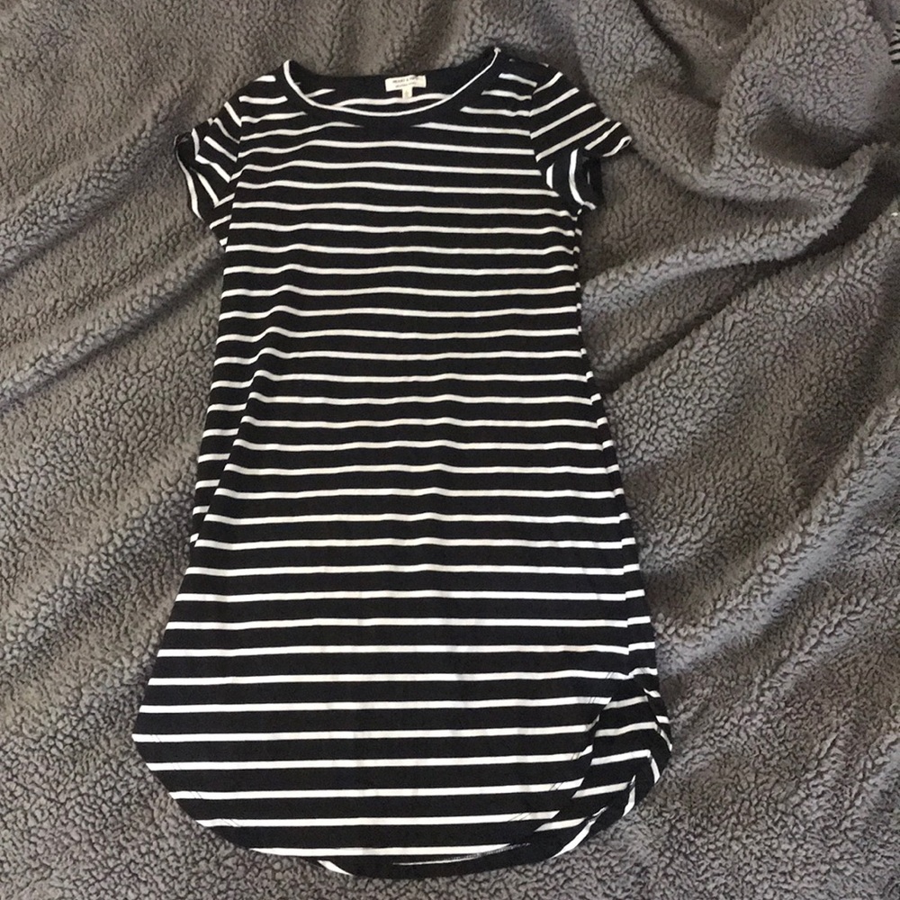 Striped Bodycon T-Shirt Dress